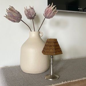 POTTERY BARN Vintage Tea Light Candle Beaded Lamp